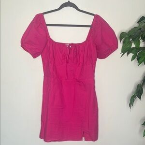 Le Lis Pink Puff Sleeve Dress